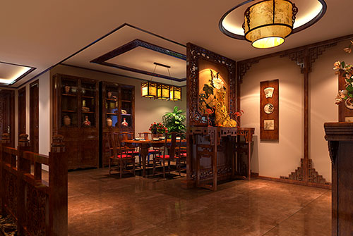 汉中中式家庭装修精品住宅设计效果图