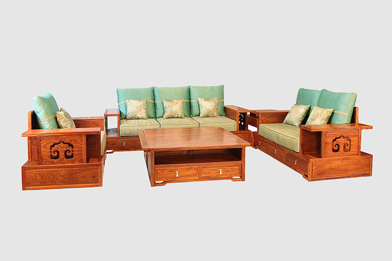 汉中中式实木沙发简直太美了
