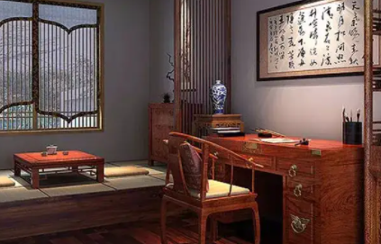 汉中书房中式设计美来源于细节